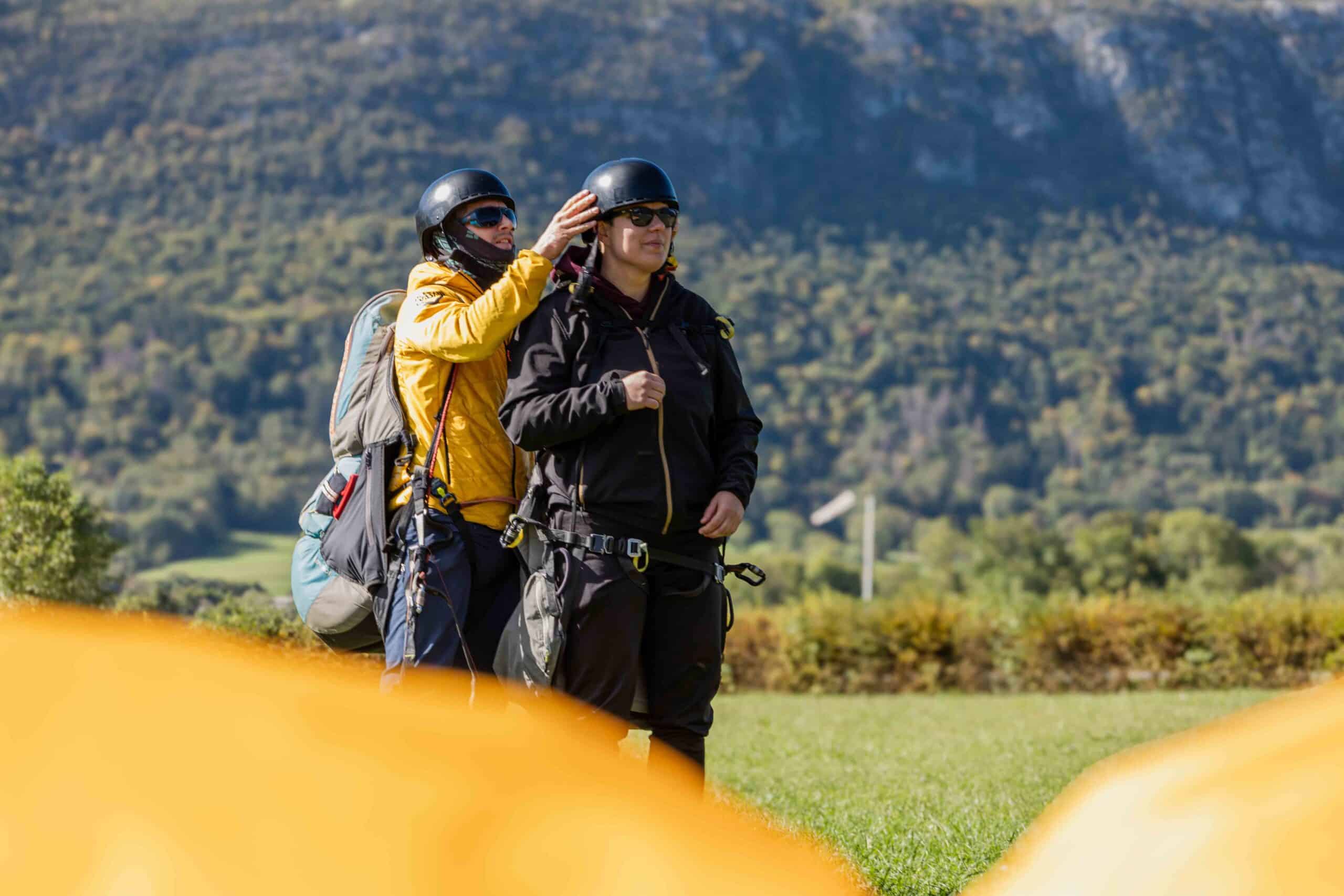 Delta Evasion - 2023-09-30 -2024 Parapente Annecy Hugo attero casque ombeline